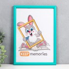 Фоторамка пластик 21х30 см бирюзовый (102) - Фото 4