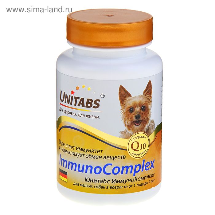 Витамины Юнитабс ImmunoComplex для мелких собак, 100 таб - Фото 1
