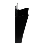 Лоток для бумаг Стамм, А4, настенный, пластиковый, 1 отделение, чёрный, 26×10×34 см - Фото 5