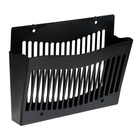 Лоток для бумаг Стамм, А4, настенный, пластиковый, 1 отделение, чёрный, 26×10×34 см - Фото 6