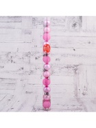 Ёлочные игрушки «Переливы ассорти», шары новогодние, d=4 см, набор 12 шт., розовый - Фото 4