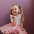 Серьги-клипсы детские Выбражулька «Розочки», с бусинками, МИКС - Фото 3