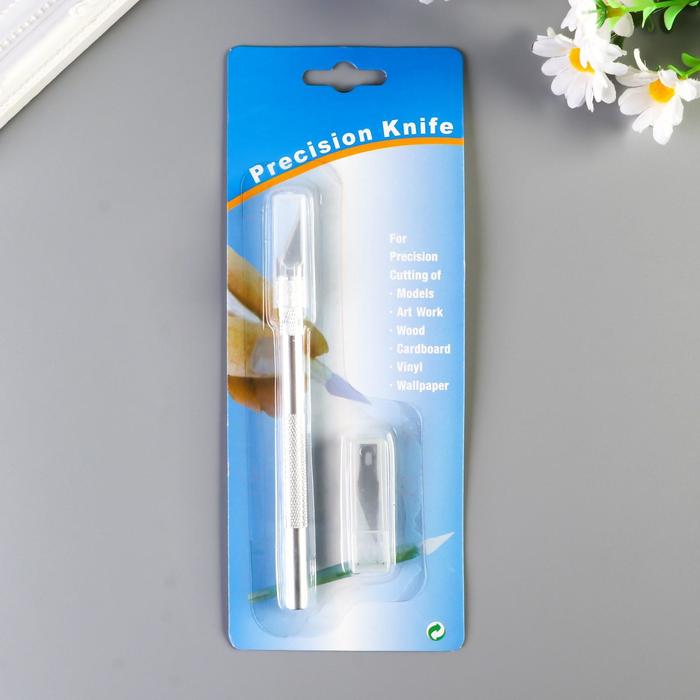 Инструмент для творчества нож + 5 лезвий 19 см - Фото 1