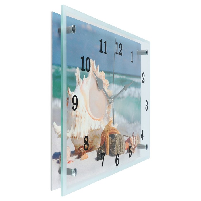 Часы настенные, серия: Море, "Обитатели морского дна", 25х35  см - фото 1905345329