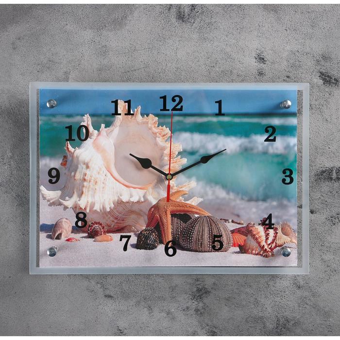 Часы настенные, серия: Море, "Обитатели морского дна", 25х35  см - фото 1905345330