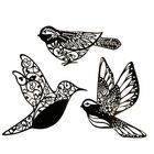 Декор для творчества (набор 3 шт) "Птицы" 15,4х10,5 см - Фото 1