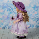 Кукла коллекционная "Беата с букетом в фиолетовом платье" 30 см - Фото 3
