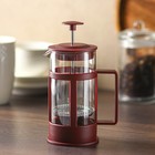 Чайник заварочный френч - пресс Доляна «Классика», 350 мл, стекло, цвет коричневый - Фото 1