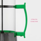 Чайник заварочный френч - пресс Доляна «Риц», 600 мл, стекло, цвет зелёный - Фото 2