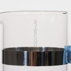 Чайник заварочный френч - пресс Доляна «Гарсон», 350 мл, стекло, цвет голубой - фото 4548147