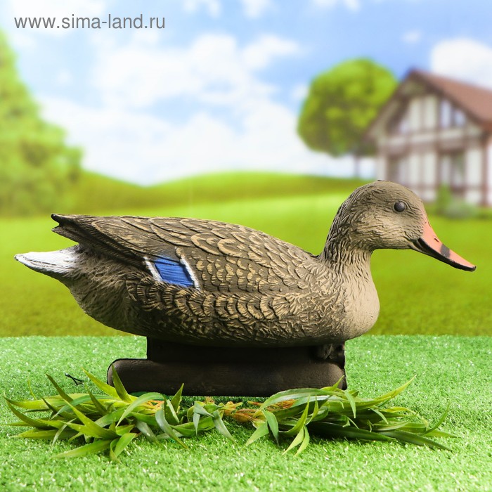 Фигура подсадная "Кряква" утка 37*14*20 см - Фото 1