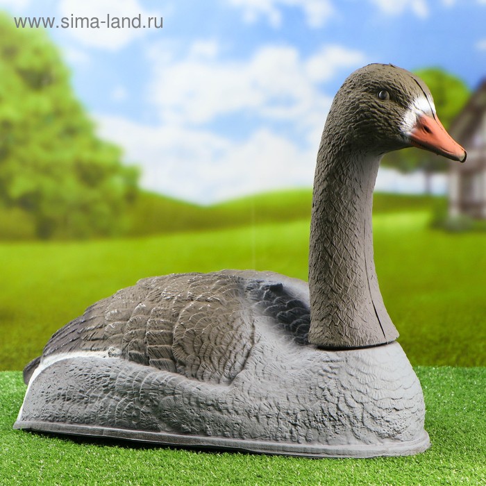 Фигура подсадная "Гусь белолобый сторожевой" 58 х 35 х 17 см - Фото 1