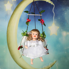 Кукла коллекционная "Маленькая Софи на качеле" 38 см - Фото 1