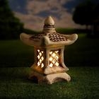 Садовый светильник "Китайский домик", шамот, 30 см, без элемента подсветки - Фото 2