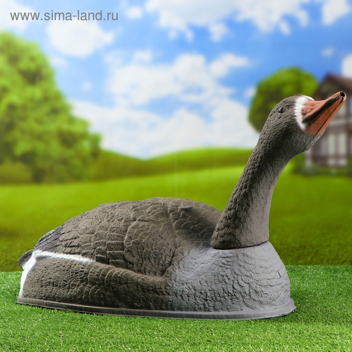 Фигура подсадная "Гусь белолобый курлыкающий" 58*35*17 см - Фото 1