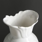 Ваза керамическая "Диана", 32 см лепка, белая, - Фото 3