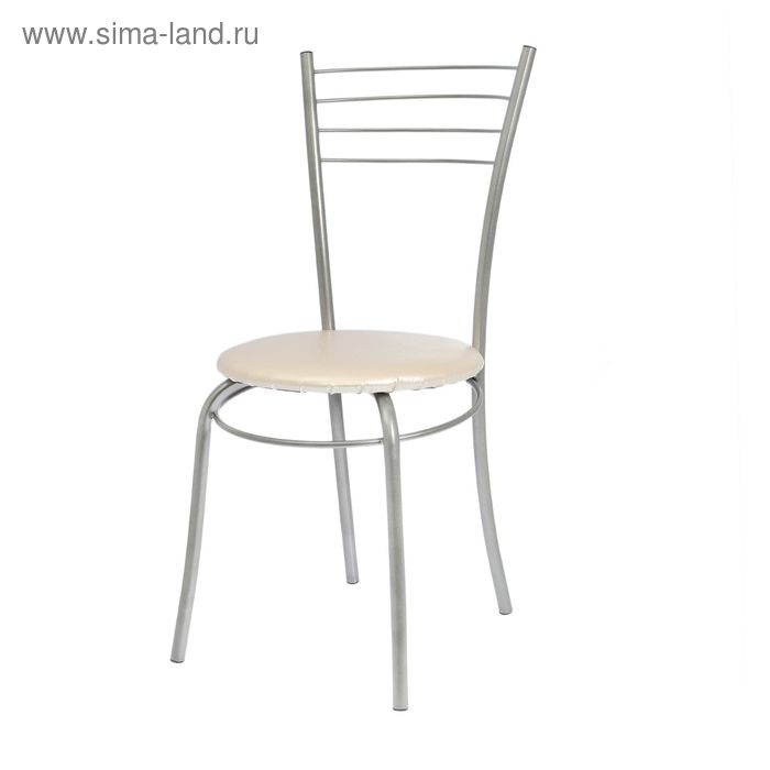 Стул "Бистро", порошковое покрытие искра-хром, цвет жемчуг - Фото 1