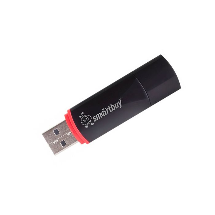 Флешка Smartbuy Crown Black, 8 Гб, USB2.0, чт до 25 Мб/с, зап до 15 Мб/с, чёрная - фото 51292475