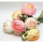 Бумага для декора и флористики, гофрированная, "Кремовая", бежевая, лимонная, однотонная, двусторонняя, рулон 1шт., 0,5 х 2,5 м - Фото 3