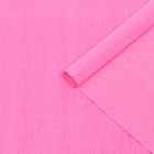Бумага для упаковок и поделок, гофрированная, розовая, однотонная, двусторонняя, рулон 1шт., 0,5 х 2,5 м - фото 3165677