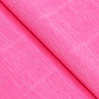 Бумага для упаковок и поделок, гофрированная, розовая, однотонная, двусторонняя, рулон 1шт., 0,5 х 2,5 м - Фото 3