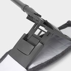 Швабра для мытья пола плоская Доляна, насадка из микрофибры 43×14 см, телескопическая ручка 80(120) см - Фото 7
