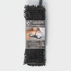 Швабра для мытья пола плоская Доляна, насадка микрофибра букли 42×12 см, телескопическая ручка 70 (120) см - Фото 11