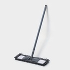 Швабра для мытья пола плоская Доляна, насадка микрофибра букли 42×12 см, телескопическая ручка 70 (120) см - Фото 5