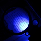Лупа х2.5, х4.5, х9 и х16, с подсветкой 5LED, 3 режима подсветки, 4 круглых батарейки, цвет чёрный - Фото 6