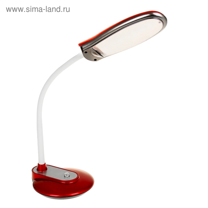 Лампа настольная LEDx8, (3 Вт, 4000 К), h=40 см (V220) с выкл. красная - Фото 1