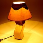 Лампа настольная "Золотисто-коричневый авантюрин" керамика, 40 см (V220/E14) выкл.на шнуре - Фото 2