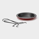 Подставка для куры-гриль «Ренард», 20×17 см, антипригарное покрытие, красная - Фото 3