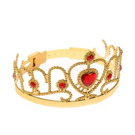 Корона на голову для девочки «Прелестница», с камнями (комплект 12 шт)