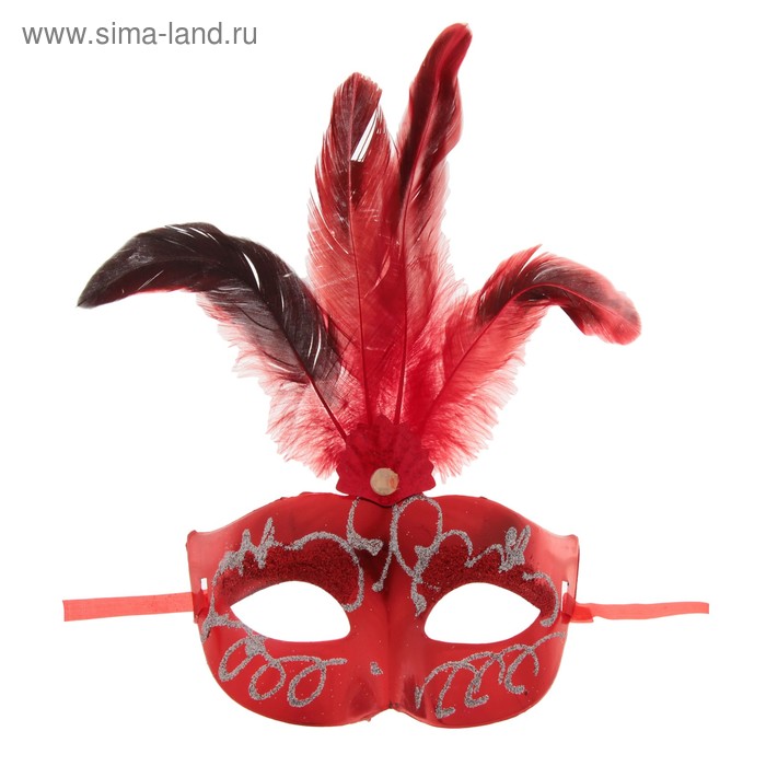 Карнавальная маска «Сияние», с перьями, цвета МИКС - Фото 1