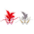 Карнавальная маска "Эйфория" с перьями, цвета МИКС - Фото 1