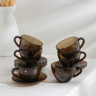 Набор чайный стеклянный Simply Eclipse, 200 мл, 12 предметов - фото 8418435