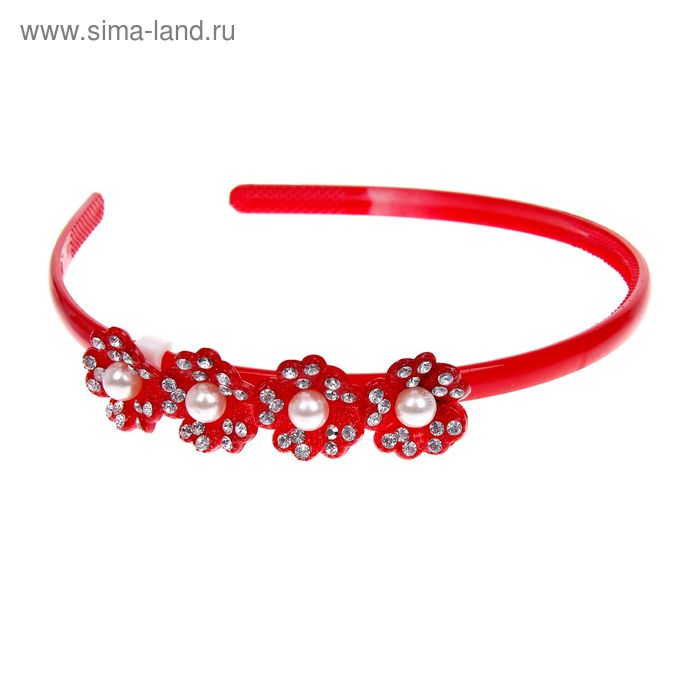 ободок для волос"Весна" декор 0,5 см ромашки - Фото 1