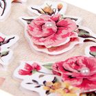 Наклейка для декора 3D "Розовые розы" со скотчем 25х7 см - Фото 2