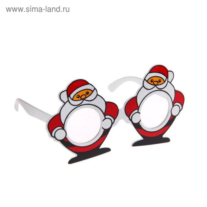 Карнавальные очки "Дед Мороз" - Фото 1