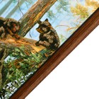 Модульная картина в раме "Мишки в лесу" 2-33*33 см, 33х66 см - Фото 3