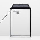 Аквариум «Колонна» с крышкой, 30 л, 30×23×43/48.5 см, чёрный - Фото 2