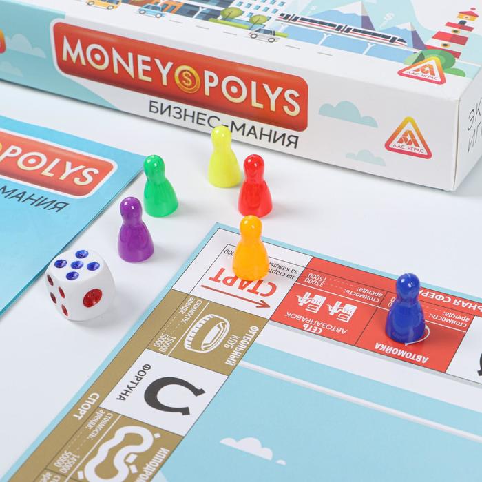 Настольная экономическая игра «MONEY POLYS. Бизнес-мания», 240 банкнот, 8+ - фото 1908214662