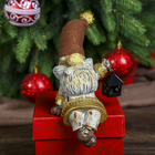 Сувенир полистоун "Дед Мороз с фонарем" 21х9,7х6,5 см - Фото 1