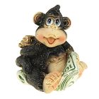Сувенир полистоун "Славная обезьянка с монетами" МИКС, 4,5х4,5х3,5 см - Фото 1