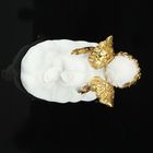 Сувенир полистоун "Ангелочек на облаке" золотистый, МИКС, 4х4х7,8 см - Фото 4