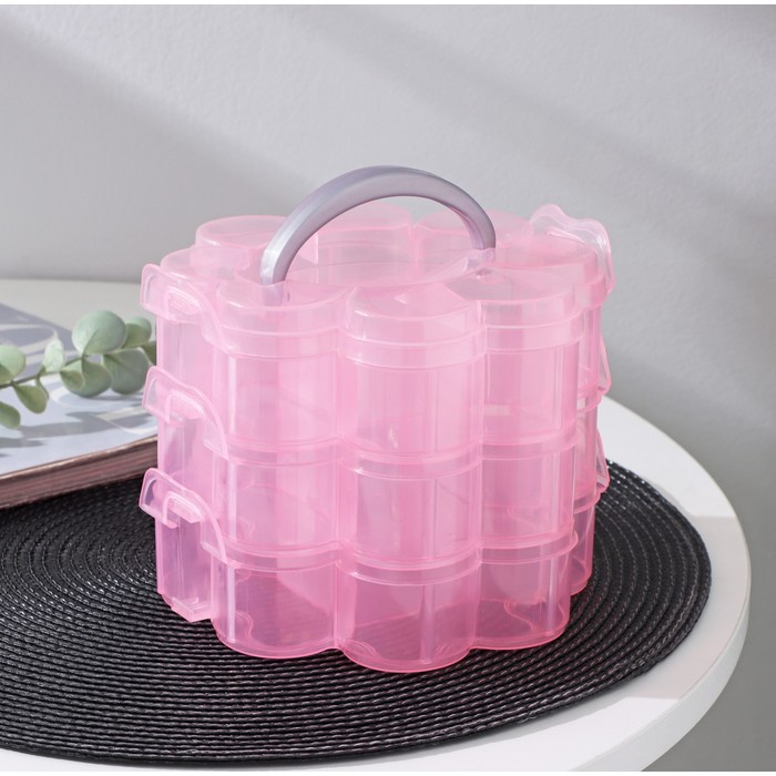 Органайзер для хранения «Клевер», 3 яруса, 13 ячеек, 16.5×15×13 см, МИКС - Фото 1