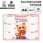 Расписание уроков А4 «Для девочек» - Фото 1