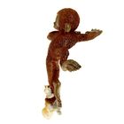 Сувенир - миниатюра полистоун "Обезьянка с белочкой" 11,5х10,5х5,5 см - Фото 3