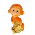 Сувенир полистоун "Малыш обезьянка с монетами" МИКС, 7,1х4,2х3,9 см - Фото 1