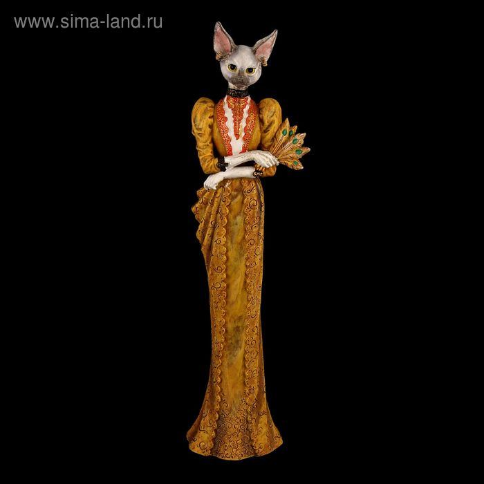 Сувенир полистоун "Леди кошка" 42,5х8х11 см - Фото 1